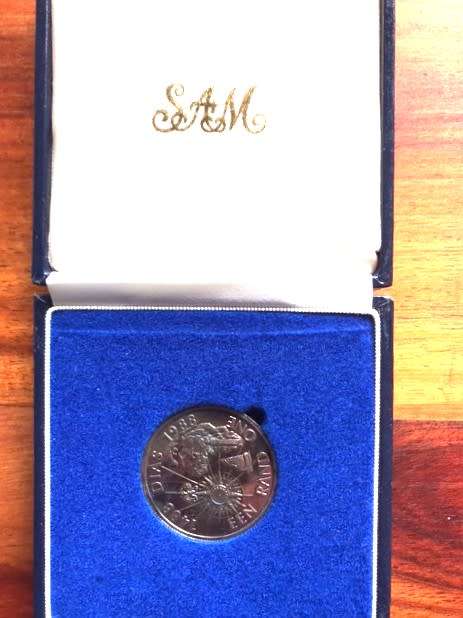 1988 SILVER PROOF DIAS RAND - ISSUED IN A BLUE S.A.M. CASE - LOW MINTAGE - 6,252 ONLY