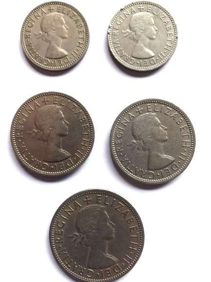 GREAT BRITAIN - ONE SHIILINGS (2) - TWO SHILLINGS (2) AND ONE-HALF CROWN
