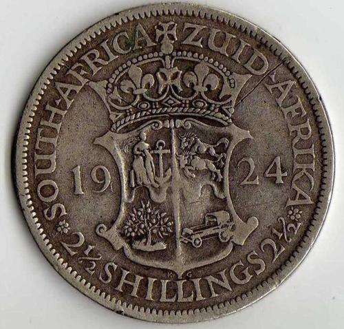 1924 silver Union half crown 2.5 shillings - RARE !