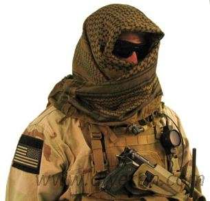 100% Cotton Tactical Shemagh - Top Quality-Tan