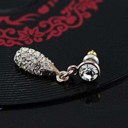 FEMININE Diamond SOLID Gold EARRINGS