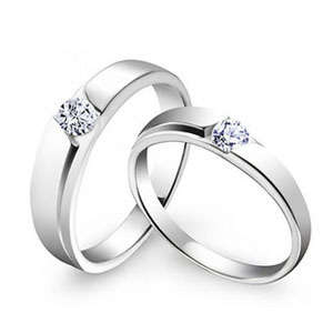 925 Silver DIAMOND RING Couple Ring Personalized gifts / Any Name