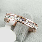 BRAND NEW DIAMOND Titanium RING Ring US size 8/Q