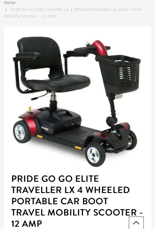 Electric Scooter Go Go Elite Traveler Plus 4 Wheel Portable