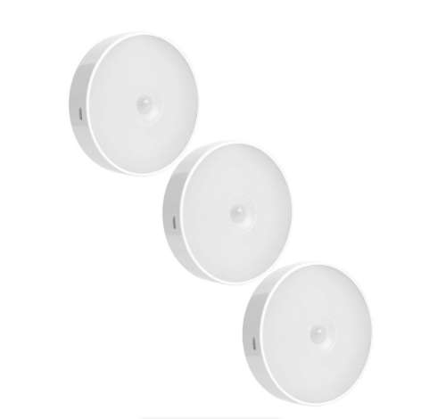 Rechargeable Intelligent Induction Lamp - 3 Pack