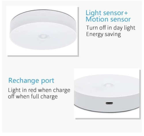 Rechargeable Intelligent Induction Lamp - 3 Pack
