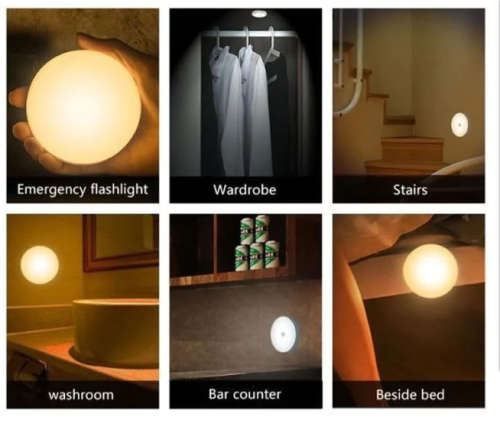 Rechargeable Intelligent Induction Lamp - 3 Pack