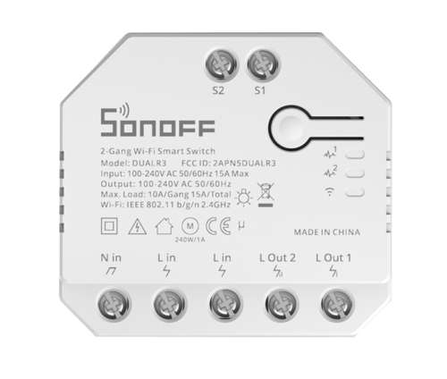 Sonoff DualR3 Dual Relay Two Way Power Metering Smart Switch