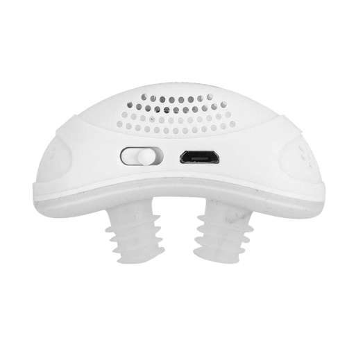 Electric Anti Snoring Sleeping Aid Device with USB Charging - White