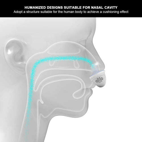 Electric Anti Snoring Sleeping Aid Device with USB Charging - White