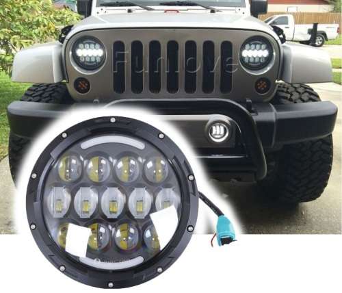 7 Inch Led Headlight Spider Eye 2 fits Jeep/Golf and more