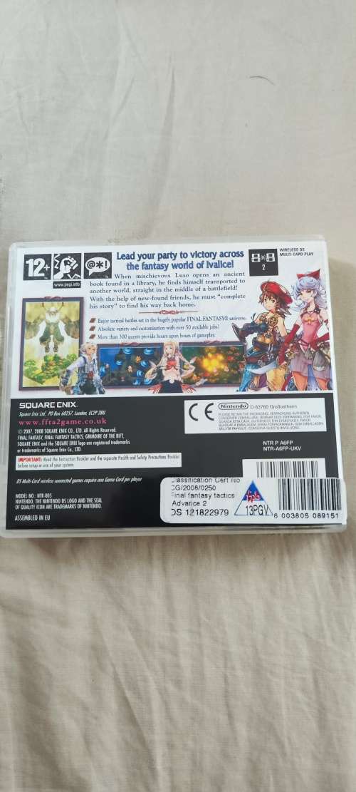 Final fantasy tactics A2 Grimoire of the rift