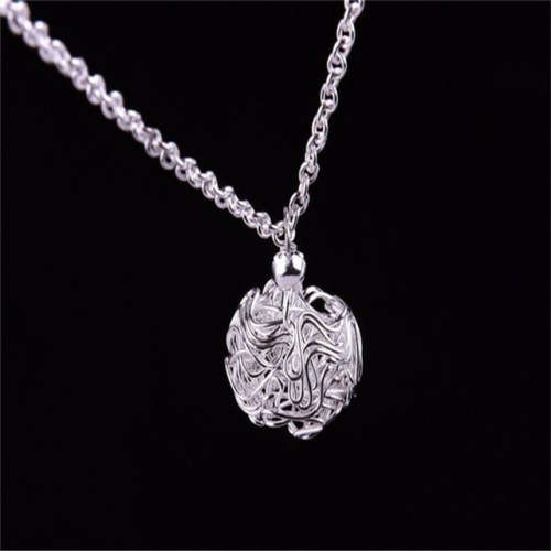 NEW HOLLOW BALL NECKLACE AND CHAIN