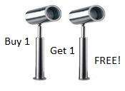 Micromark Stainless Steel Yorkie Spike LED Spotlight with Solar Panel : Buy 1, Get 1 FREE!!!!