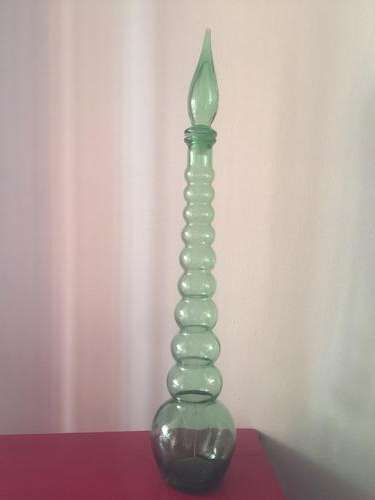 Green vintage bottle