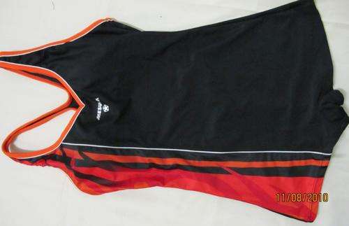 Ladies swim costume size  32--34--brown colorway