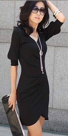 Ladies  fashion dress -black -    36