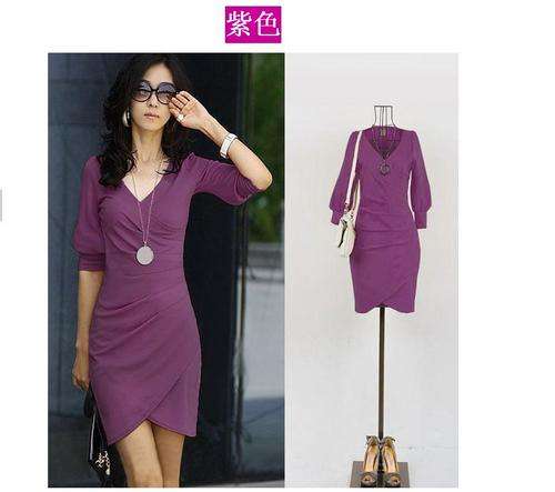Ladies  dress- dark purple  -    fit for size 32---34- New arrival
