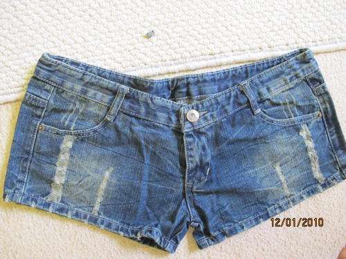 Ladies   denim rigid authenic wash CHEEKY SHORT     - 34--36