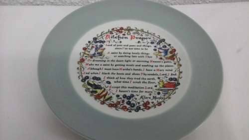 VERY DIFFERENT VINTAGE KITCHEN PRAYER WALL PLATE BY  GOODLIFE NEALE ALCESTER ENGLAND