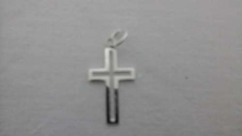 DAINTY CHARM BRACELET STERLING SILVER  CROSS . BRAND NEW