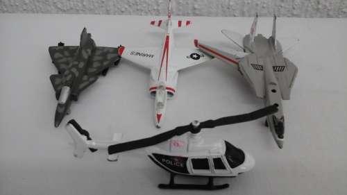 FOUR FANTASTIC DIE-CAST AIRCRAFT MODELS. MADE IN CHINA. WELL DETAILED REPLICAS. AWESOME!