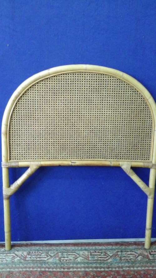 AWESOME CANE AND RATTAN SINGLE HEAD BOARD. JUST WHAT YOU LOOKING FOR