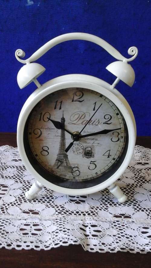 A MAGNIFICENT T REPLICA ALARM CLOCK MADE TO LOOK OLD