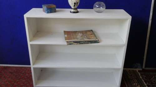 MAGNIFICENT WOODEN BOOK SHELF. TERRIFIC AND FUNCTIONAL PIECE!