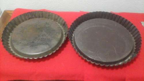 TWO INCREDIBLE VINTAGE FLAN PANS. FANTASTIC AND USEFUL!
