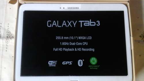 TERRIFIC SAMSUNG GALAXY TAB 3 10 INCH 32 GB TABLET. WHITE. WIFI & SIM CARD COMPATIBLE. AWESOME!