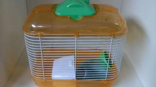 INCREDIBLE PLASTIC AND STEEL HAMSTERS CAGE. ABSOLUTELY FANTASTIC COZY HOME FOR YOUR LITTLE FURBALL!
