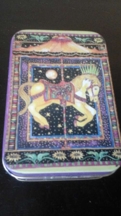 INCREDIBLE 'CIRCUS OF THE MOON' PLAYING CARDS IN A TIN. MADE IN CHINA. AWESOME & COLLECTIBLE!