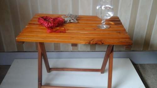 SIMPLY STUNNING WOODEN PATIO TABLE. TERRIFIC AND USEFUL PIECE!