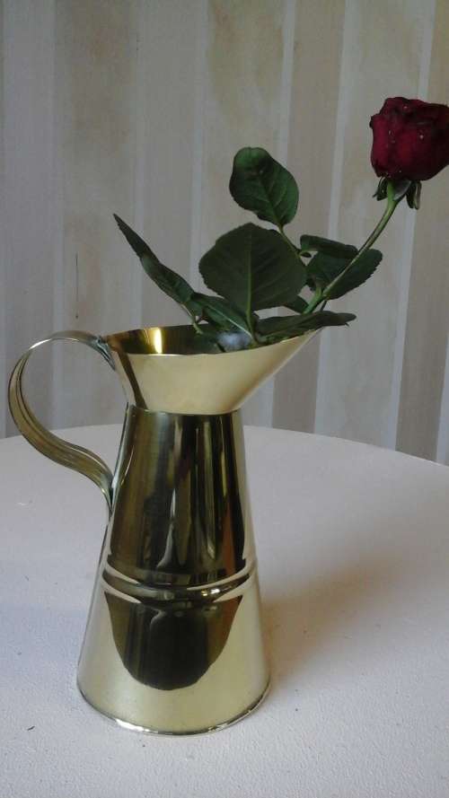 INCREDIBLE BRASS WATER PITCHER. ABSOLUTELY GORGEOUS PIECE!