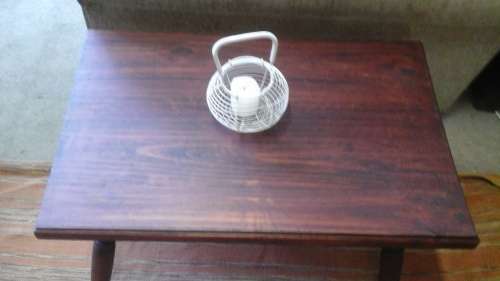 MIGHT ONLY BE PINE, BUT THIS DARK STAINED COFFEE TABLE IS A REALLY PRETTY PIECE.. FANTASTIC