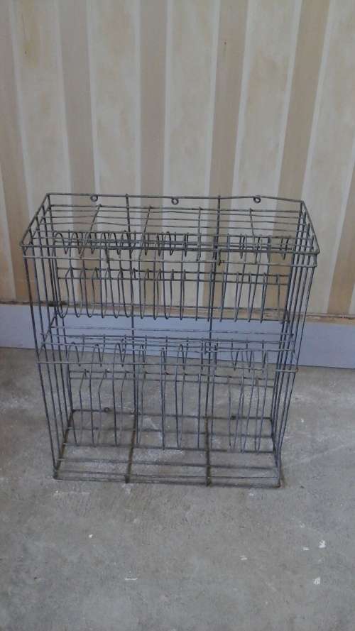 SIMPLY TERRIFIC VINTAGE STEEL DRYING RACK. AWESOME PIECE!
