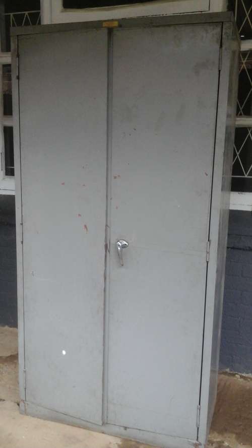 TERRIFIC STEEL CABINET.VERY HANDY AND AWESOME. GREAT FOR GARAGE STORAGE!