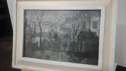 MAGNIFICENT TREES AND A TOWN IN WINTER. POSSIBLY BY MONICA WALTER V.