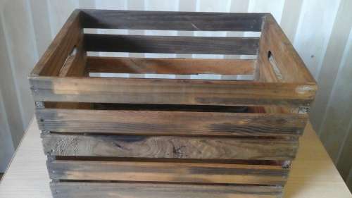 ABSOLUTELY INCREDIBLE WOODEN CRATE. AWESOME PIECE FOR STORAGE OR DISPLAY!