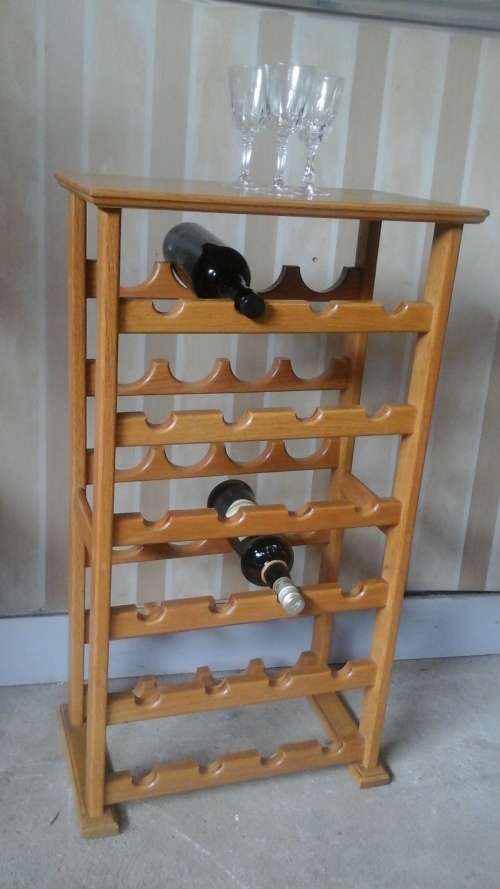 COLLECT WINE RACKS OR COLLECT WINE EITHER WAY THIS OAK 24 BOTTLE WINE RACK IS A MUST HAVE