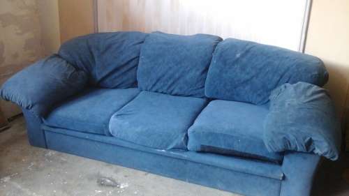 AWESOME AND COMFORTABLE THREE SEATER COUCH. COULD DO WITH RECOVERING STILL AWESOME & FUNCTIONAL!