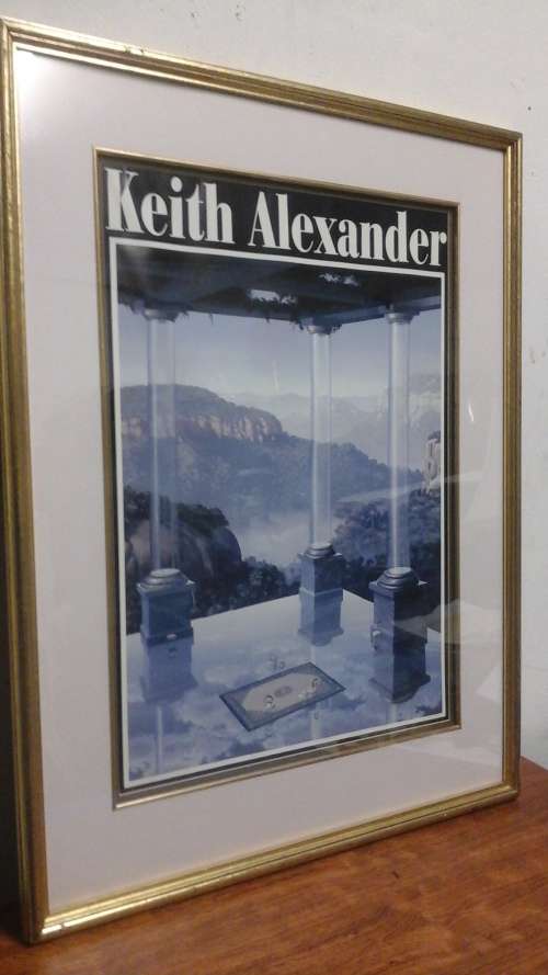 MAGNIFICENT FRAMED KEITH ALEXANDER - 'FALL OUT' PRINT. STUNNING PIECE!