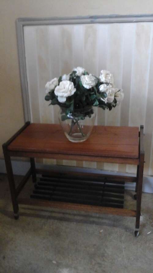 FANTASTIC GORGEOUS VINTAGE UNUSUAL STYLE TROLLEY. AWESOME AND FUNCTIONAL PIECE!