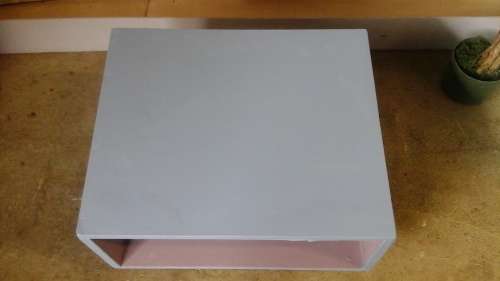 ABSOLUTELY GORGEOUS CHALK PAINTED ART DECO STYLE BEDSIDE TABLE. STUNNING!