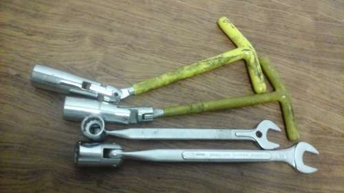 FANTASTIC SET OF 4 PLUG SPANNERS. AWESOME AND USEFUL!