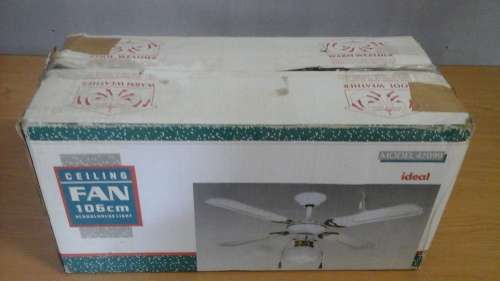 FANTASTIC IDEAL CEILING FAN 106 CM SCHOOLHOUSE LIGHT. MODEL: 42099. USEFUL AND AWESOME!
