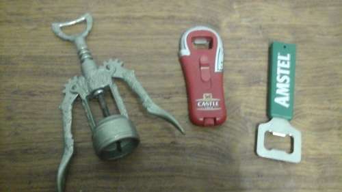 AN INCREDIBLE ASSORTMENT OF OF THREE BOTTLE OPENERS. AWESOME SET!