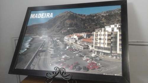 TERRIFIC FRAME PICTURE OF RIBEIRA BRAVA MADEIRA. ABSOLUTELY FANTASTIC MEMORABILIA!