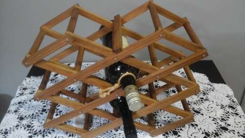 GORGEOUS FOLDABLE WOODEN WINE RACK.  FABULOUS AND VERY USEFUL PIECE!